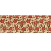 Traversă de Crăciun cu trandafiri de Crăciun, 275 x 28 cm