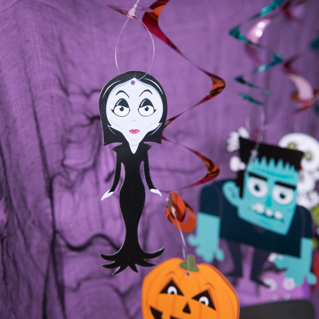 Halloween lógó spirálok – szörnyek, 6 darabos készlet