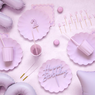 Valoviti papirnati prtički vijolični, 33 x 33 cm, 12 kosov