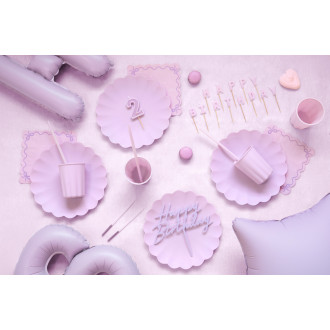 Visoke rojstnodnevne svečke 14 cm – vijolične, 12 kosov