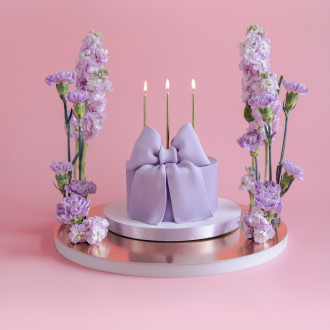 Visoke rojstnodnevne sveče 14 cm – rose gold, 12 kosov