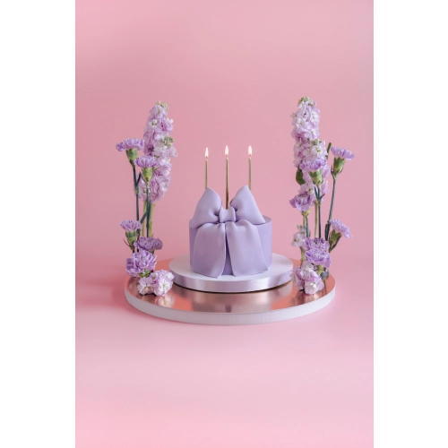 Magas születésnapi gyertyák 14 cm – rose gold, 12 db