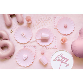 Visoke rojstnodnevne svečke 14 cm – rožnate, 12 kosov