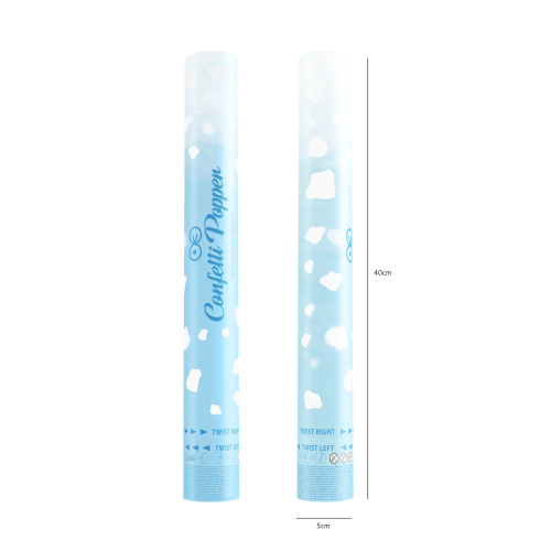 Konfetti kilövő – fehér szirmok, 40 cm Konfetti kilövő – fehér szirmok, 40 cm