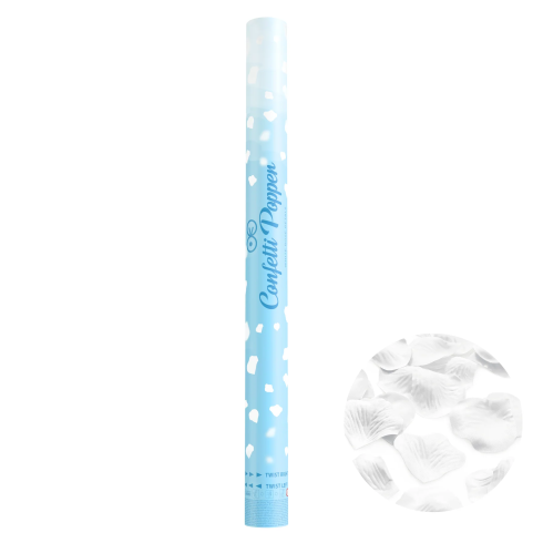 Kilövős konfetti – fehér szirmok, 60 cm Kilövős konfetti – fehér szirmok, 60 cm