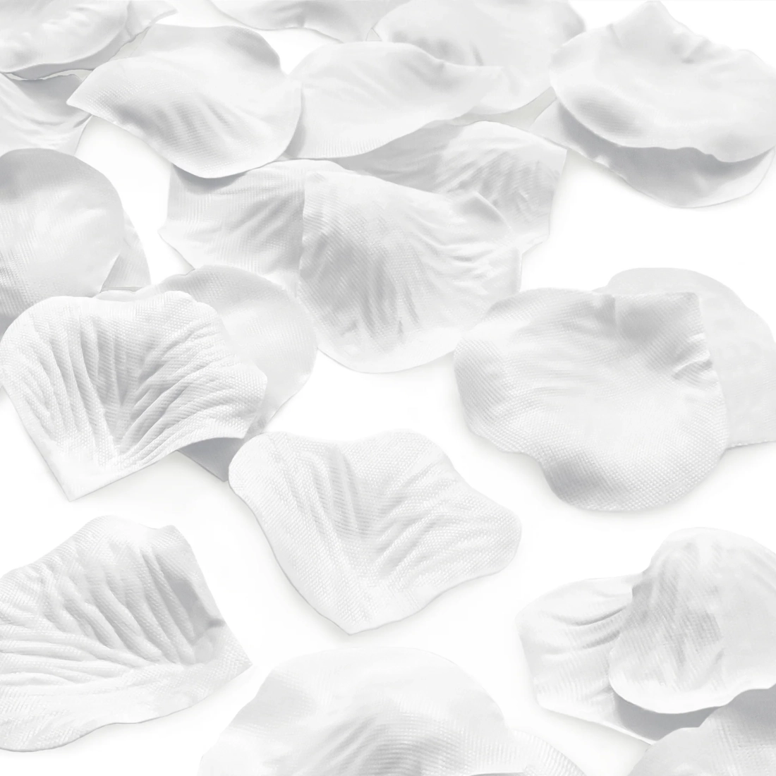 Confetti plictisitoare - petale albe, 60 cm