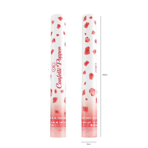 Konfetti kilövő – piros rózsaszirmok, 40 cm Konfetti kilövő – piros rózsaszirmok, 40 cm