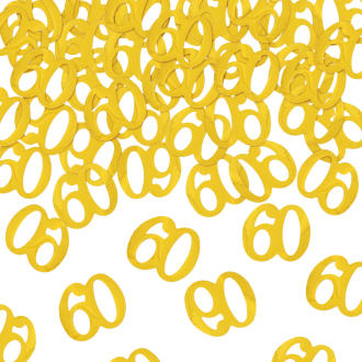 Izstrelitvene konfete številka 60, kovinsko zlata, 40 cm