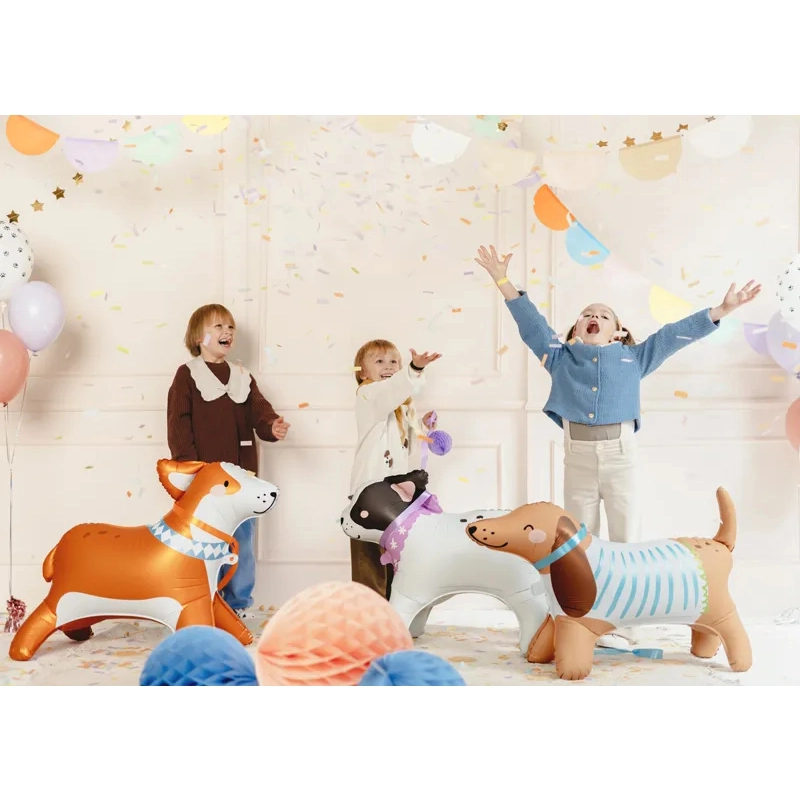 Confetti cu declanșare – dungi pastel, 20 cm