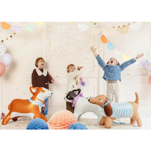 Confetti cu declanșare – dungi pastel, 20 cm