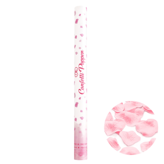 Konfetti kilövő – rózsaszirmok, 60 cm