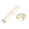 Confetti cu lansare – panglici aurii și albe, 25 cm