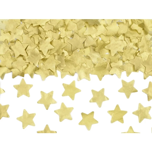 Confetti cu declanșare – stele aurii, 20 cm