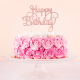 Tortadísz „Happy Birthday” – csillogó, rosegold Tortadísz „Happy Birthday” – csillogó, rosegold