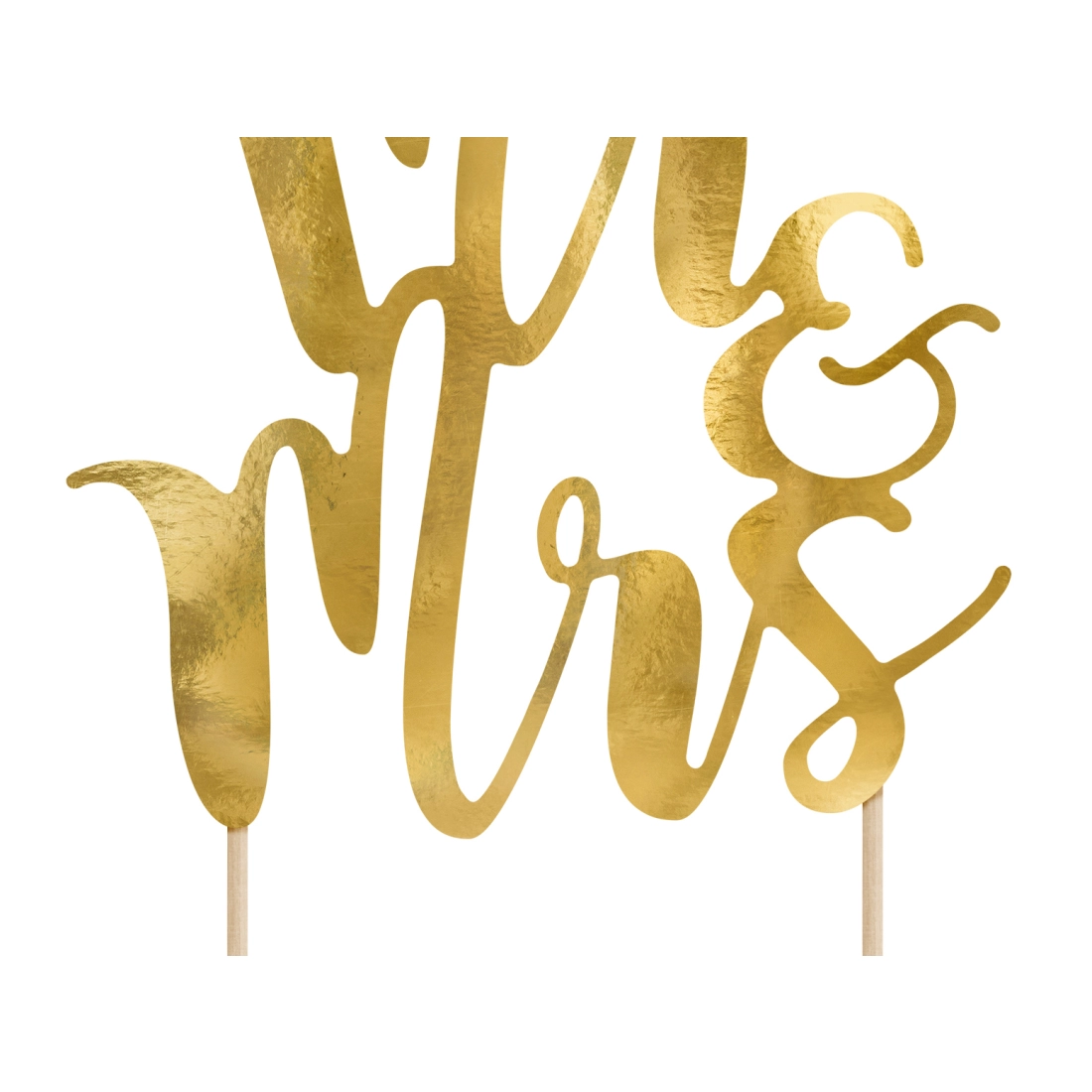 Decorațiune pentru tort Mr & Mrs – 25,5 cm