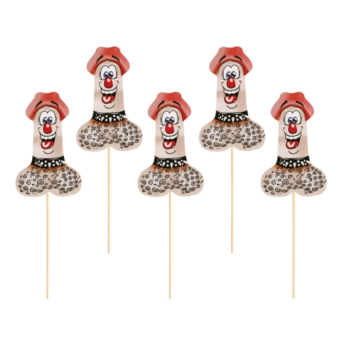 Decoruri pentru petrecerea burlăcițelor în formă de penis – 6 buc.