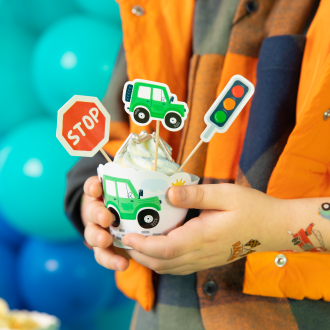 Zabodala za torte in mafine Avtomobili – 8 kosov