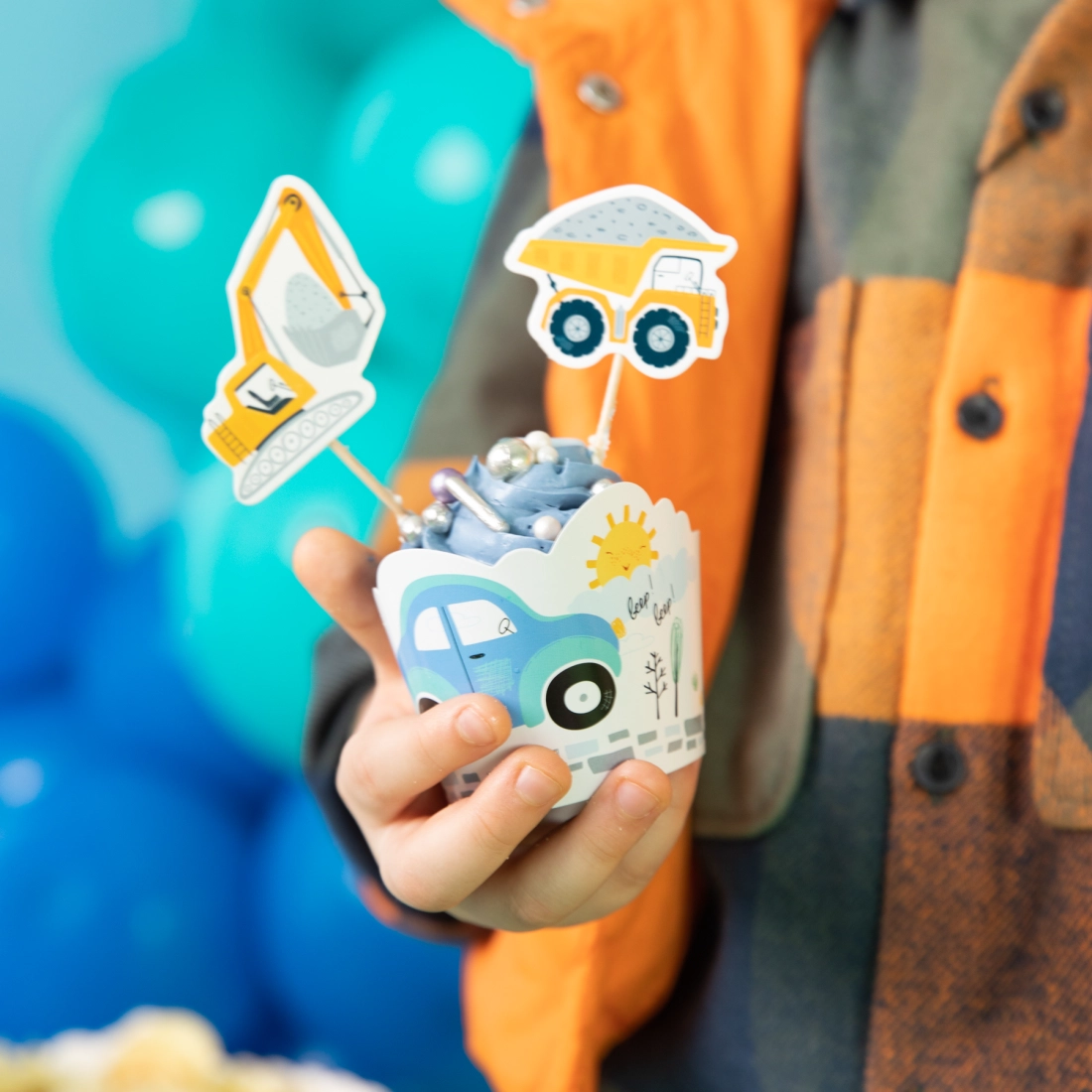 Decoruri pentru tort și brioșe Cars – 8 buc.