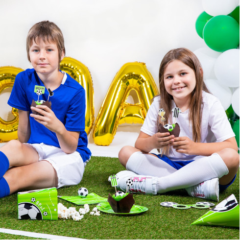 Torta- és muffin díszítő beszúrók Futball, 6 db Torta- és muffin díszítő beszúrók Futball, 6 db
