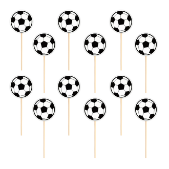 Zabodala za torte in mafine Nogometne žoge, 12 kosov