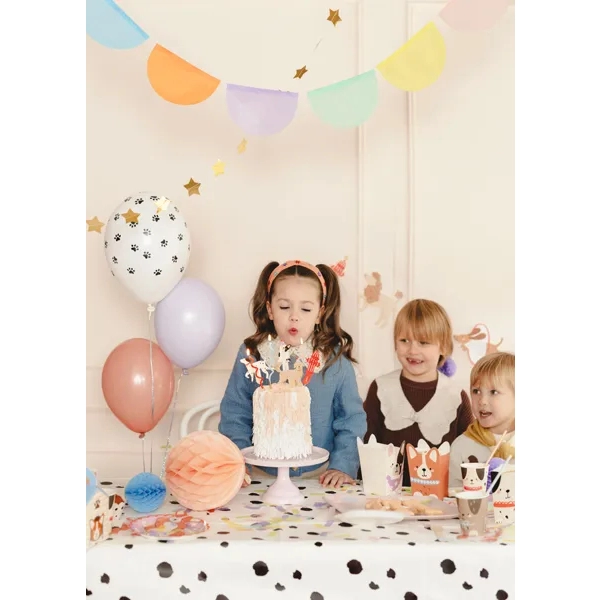 Tortadísz és muffin beszúrók – Kiskutyák, 7 db