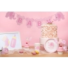 Tortadísz beszúrók Baby Shower rózsaszín elefánt, 5 db