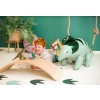 Zöld fólia lufi Triceratops 101x60 cm – nagy dinoszaurusz dekoráció