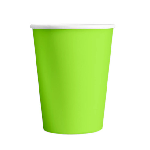 Zöld papírpohár 220 ml, 6 darabos készlet Zöld papírpohár 220 ml, 6 darabos készlet