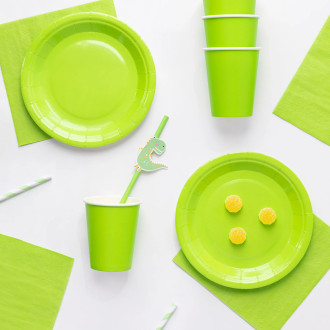 Zeleni papirnati lonček 220 ml, set 6 kosov