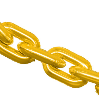 Zlata folija balonska girlanda Verižica