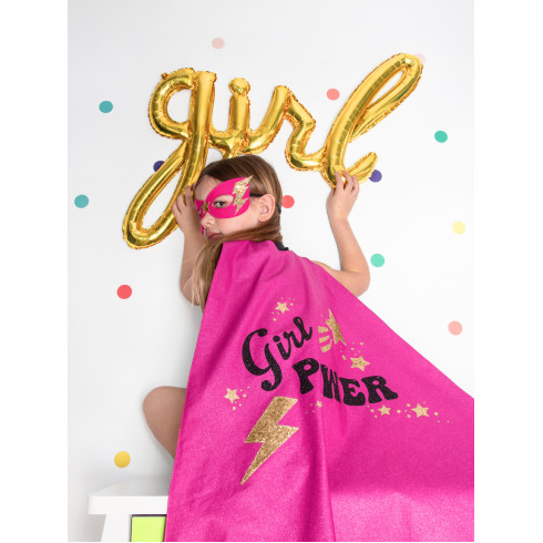 Zlati folijski balon GIRL 77 × 70 cm