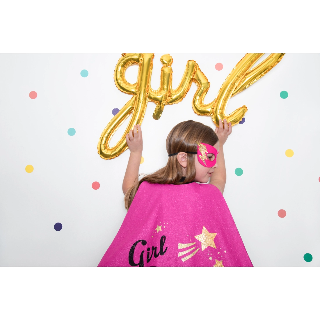 Balon din folie auriu GIRL 77x70 cm