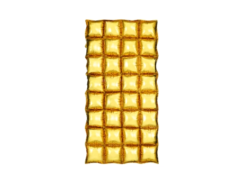 Zlatý fóliový balónový záves 72x143 cm – lesklá dekorácia na stenu