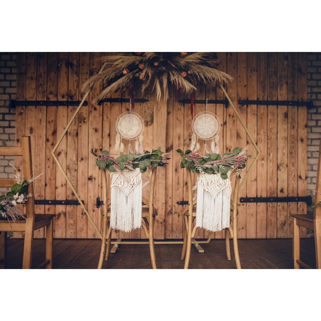 Suport hexagonal metalic auriu pentru decor cu baloane, 2 m – fundal modern pentru nuntă, petreceri și evenimente