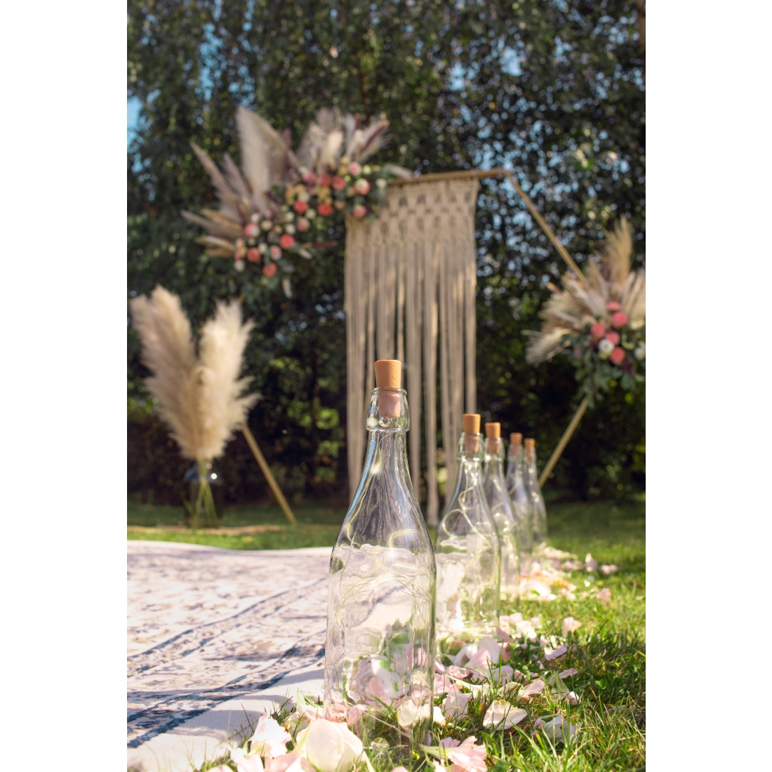 Suport hexagonal metalic auriu pentru decor cu baloane, 2 m – fundal modern pentru nuntă, petreceri și evenimente