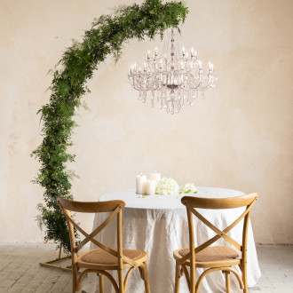 Zlati pravokotni stojalo za balone 160x210 cm