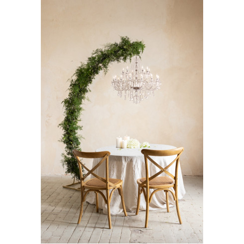 Zlati pravokotni stojalo za balone 160x210 cm