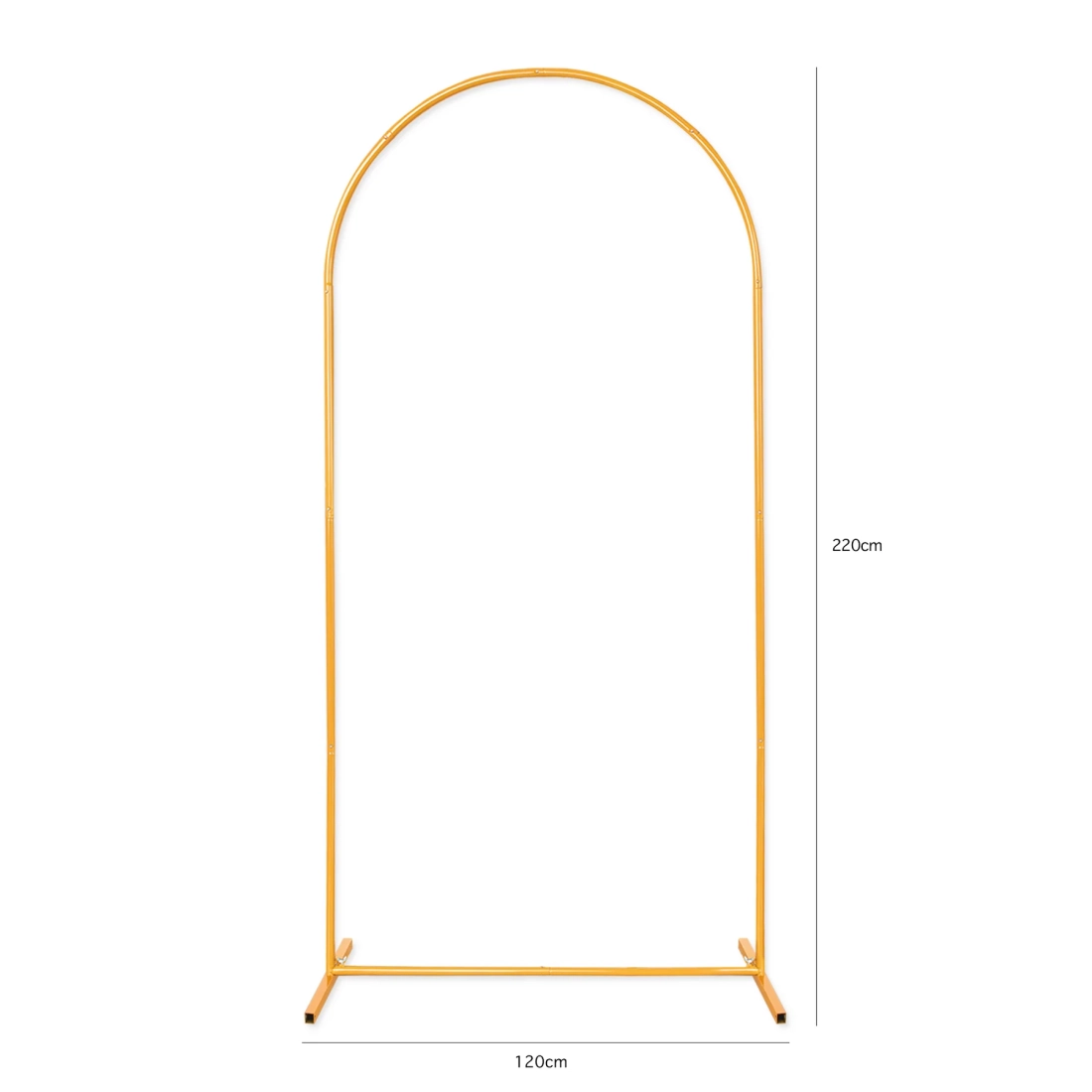 Arany ívelt lufikeret 120x220 cm, dekoratív lufiív ünnepségekre és esküvőkre