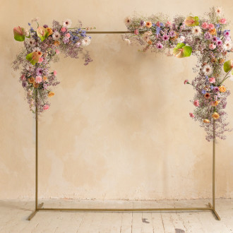 Zlati pravokotni stojalo za balone 160x210 cm