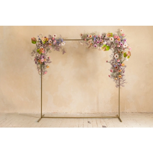 Zlati pravokotni stojalo za balone 160x210 cm