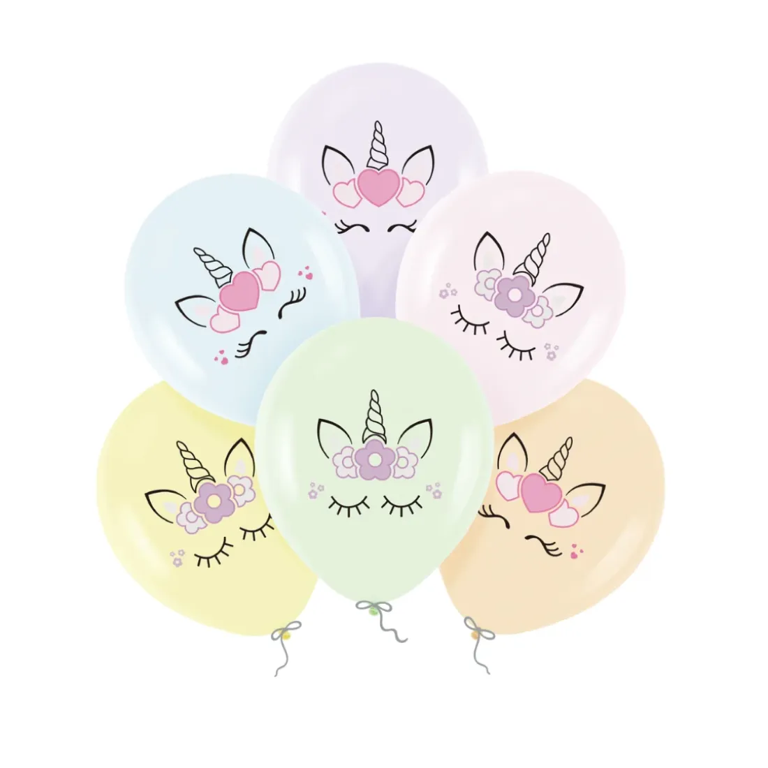 Baloane Unicorn, 30 cm, 6 buc.