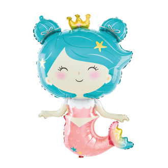 Folijski balon Morska deklica 58 × 98 cm