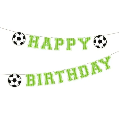 Girlanda Happy Birthday - Futbal, 250 cm
