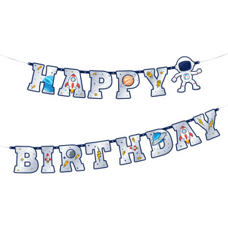 Girlanda Happy Birthday Vesolje 220 x 16 cm