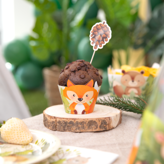 Pekači za mafine Gozdne živalice – komplet 6 kosov