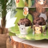 Erdei állatos muffinpapírok, 6 darabos készlet