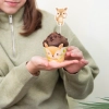 Erdei állatos muffinpapírok, 6 darabos készlet