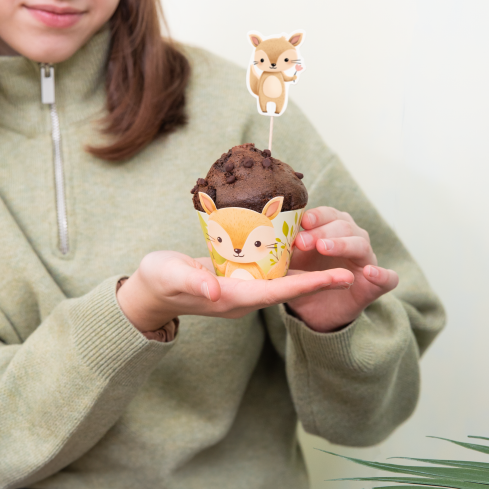Erdei állatos muffinpapírok, 6 darabos készlet Erdei állatos muffinpapírok, 6 darabos készlet