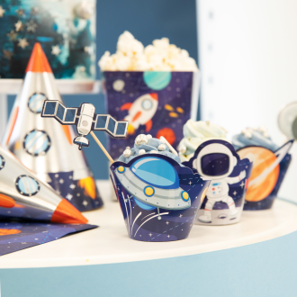 Vesoljski papirčki za mafine, 8 kosov