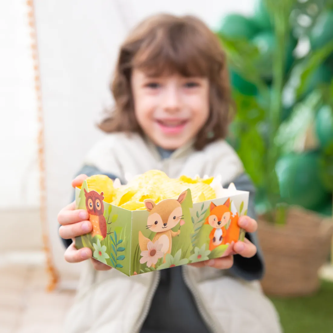 Chipszes dobozok – Erdei állatkák, 3 db